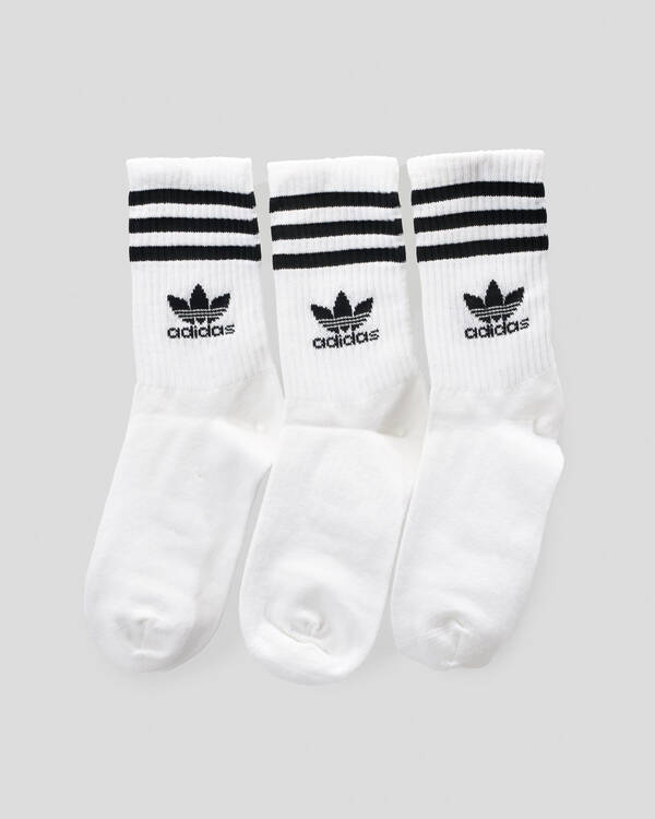 3 Stripe Crew Socks 3 Pack