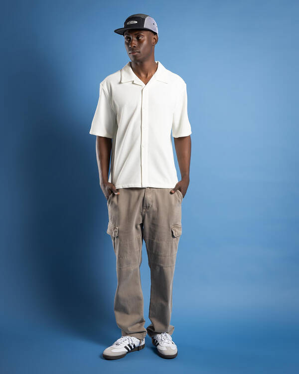 Amalfi Box Cropped Resort Short Sleeve Shirt