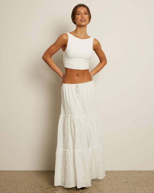 Basic Super Soft Backless Crop Top