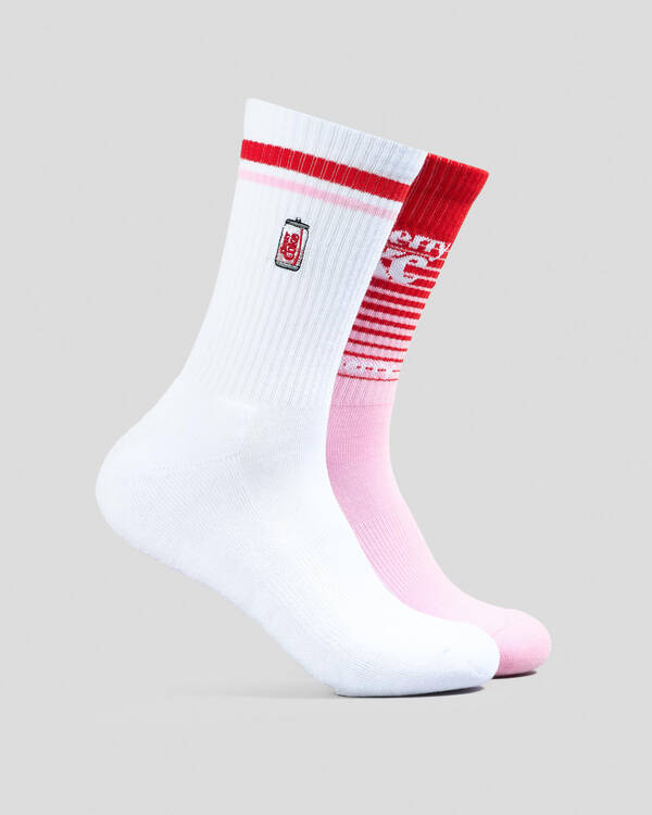 Cherry Coke Micro Sneaker Socks