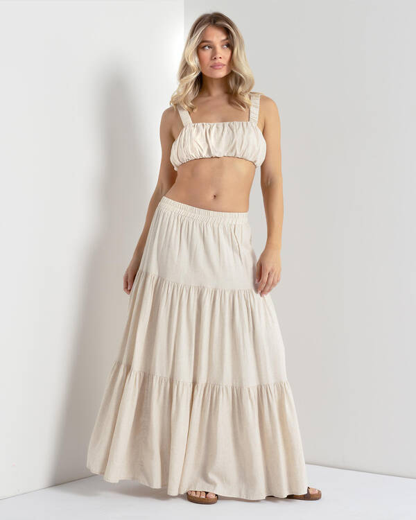 Aria Hawaii Ruched Crop Top