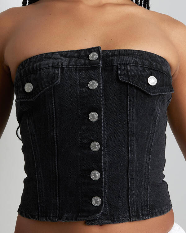 Nicole Denim Tube Vest