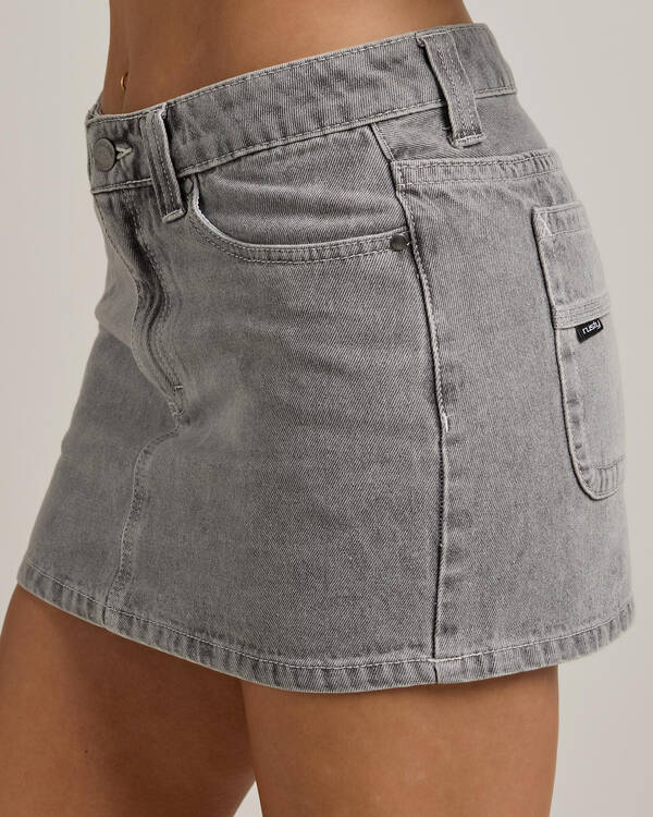 Mavericks Low Rise Denim Mini Skirt