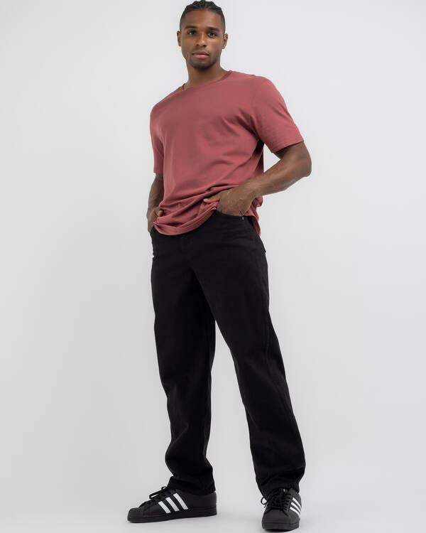 Relaxed Straight Fit Denim Jeans