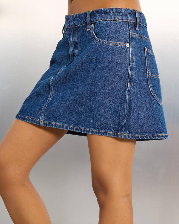Relaxed Denim Mini Skirt