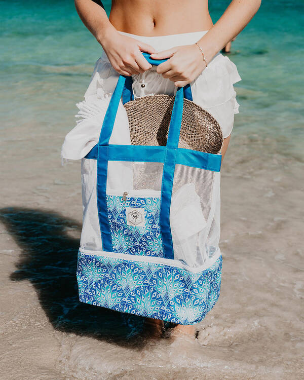 Peacock 2 In 1 Beach Cooler Bag