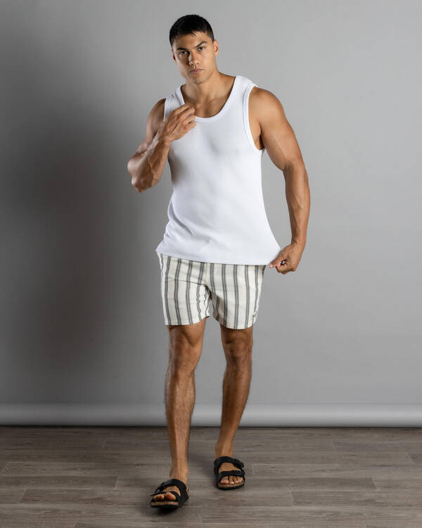 Sharp Elastic Waist Shorts