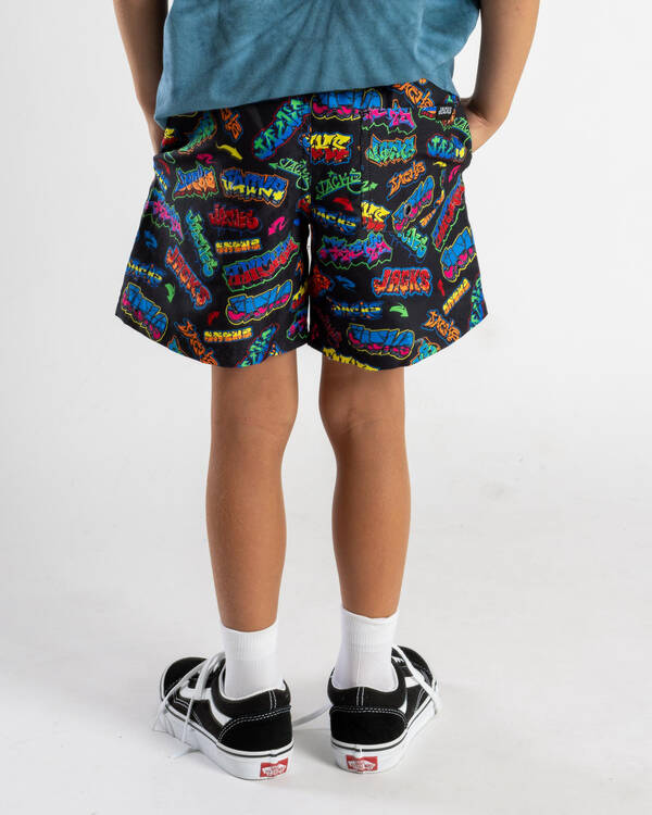 Spray Elastic Waist Shorts