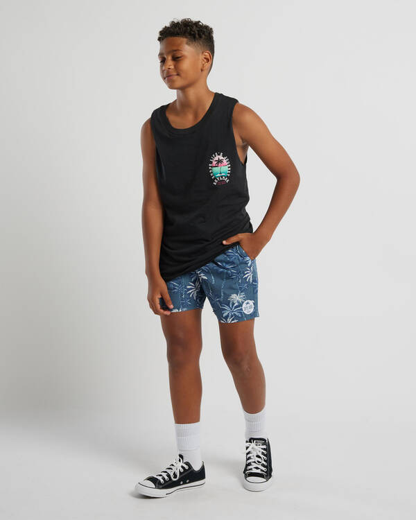 Subtropic Elastic Waist Shorts
