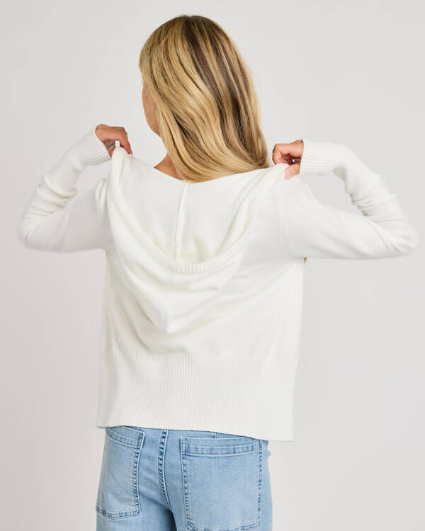 Cora Hooded Zip Knit Jumper