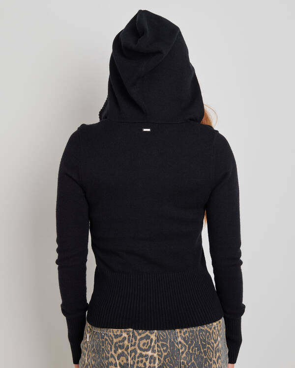 Cora Hooded Zip Knit Jumper