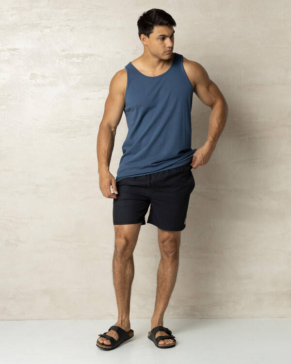 Dimentional Elastic Waist Shorts