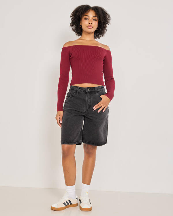 Kylie Off Shoulder Knit Top