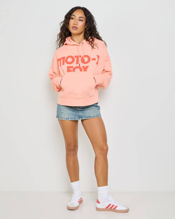 Moto-X Oversized Fleece Pullover Hoodie