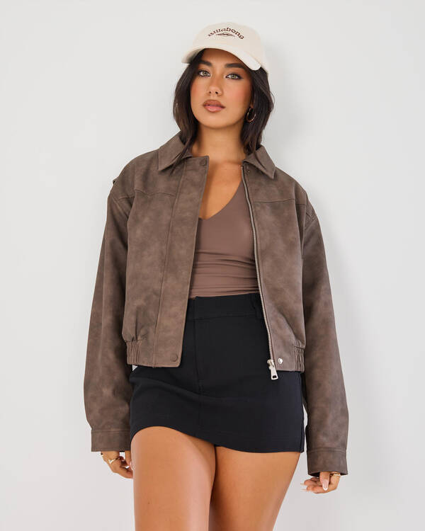 Brando Faux Leather Jacket