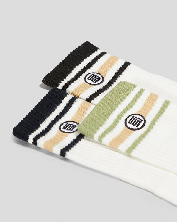Stripe S-Dot Socks 3 Pack