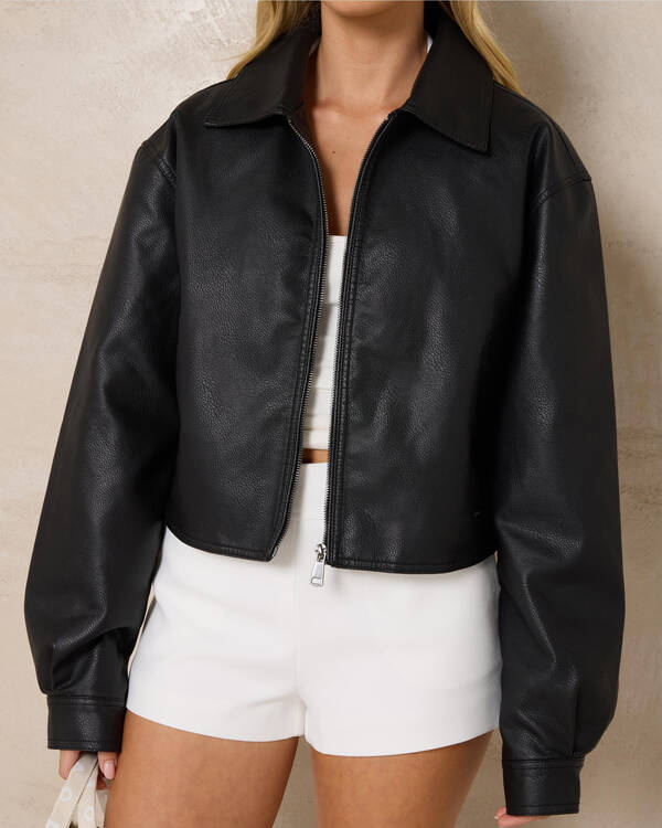 Jett Faux Leather Jacket