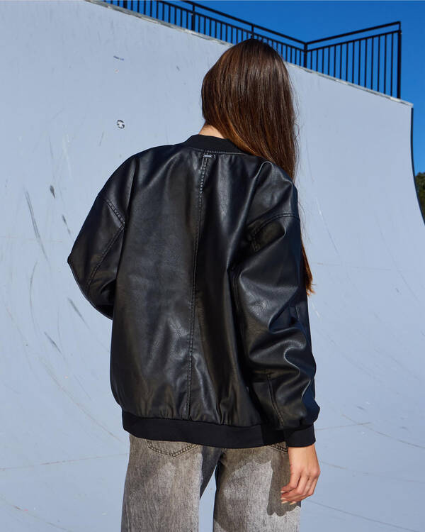 Ace Faux Leather Jacket