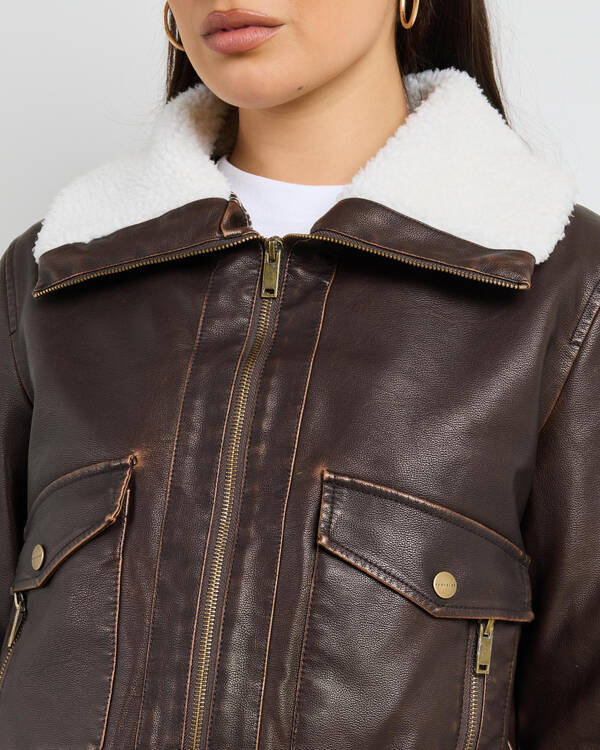 Hunter Faux Leather Jacket