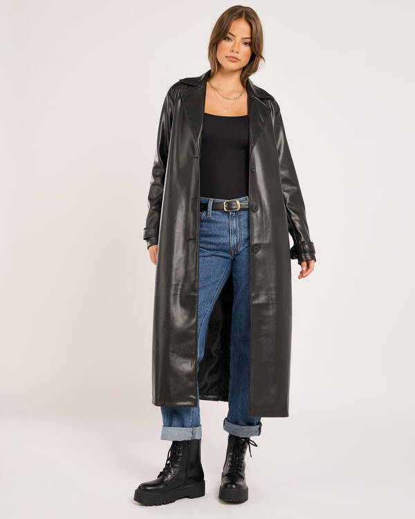 Chaos Faux Leather Coat