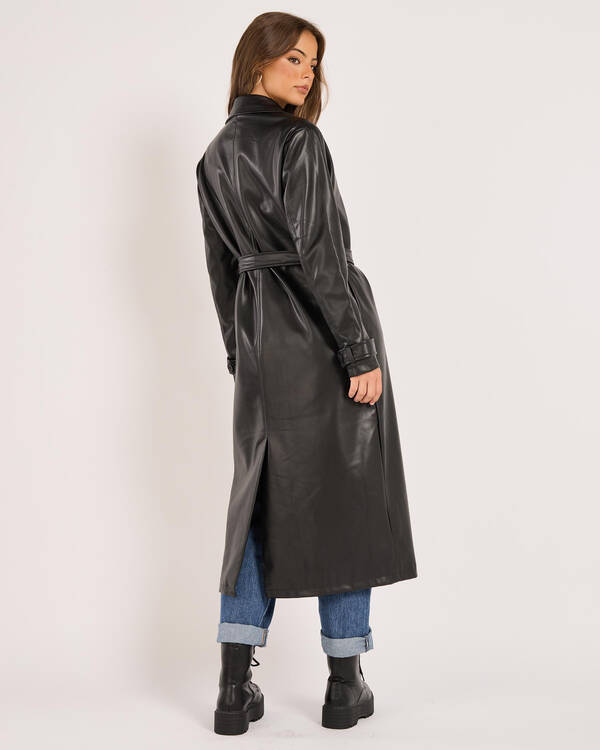 Chaos Faux Leather Coat