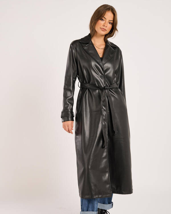 Chaos Faux Leather Coat