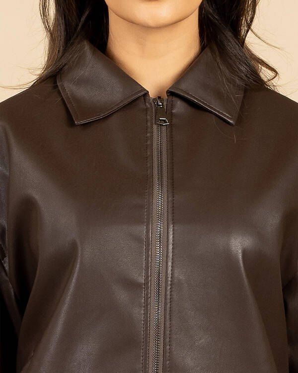 Dean Faux Leather Jacket