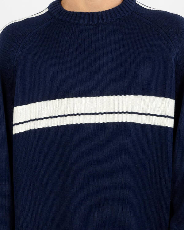 White Lines 2.0 Knitted Crew Jumper