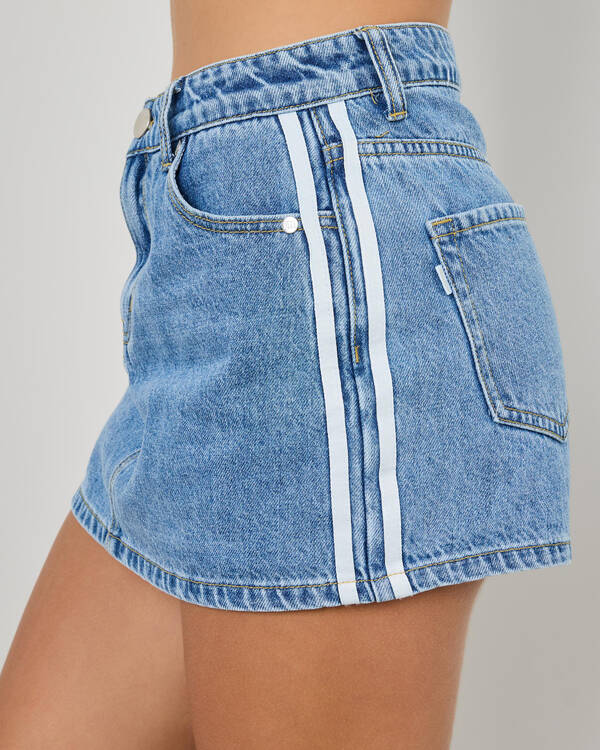 Angie Racing Stripe Skort