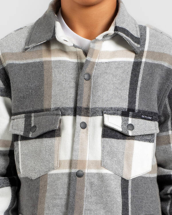 Fractured Long Sleeve Flannel Shirt