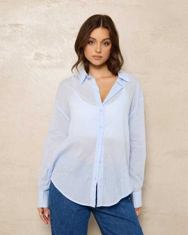 Carlie Stripe Long Sleeve Shirt