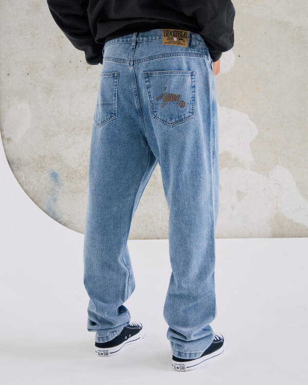 Embroided Denim Standard Jeans