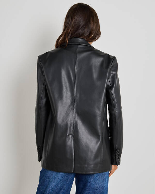 Lenny Oversized Faux Leather Blazer