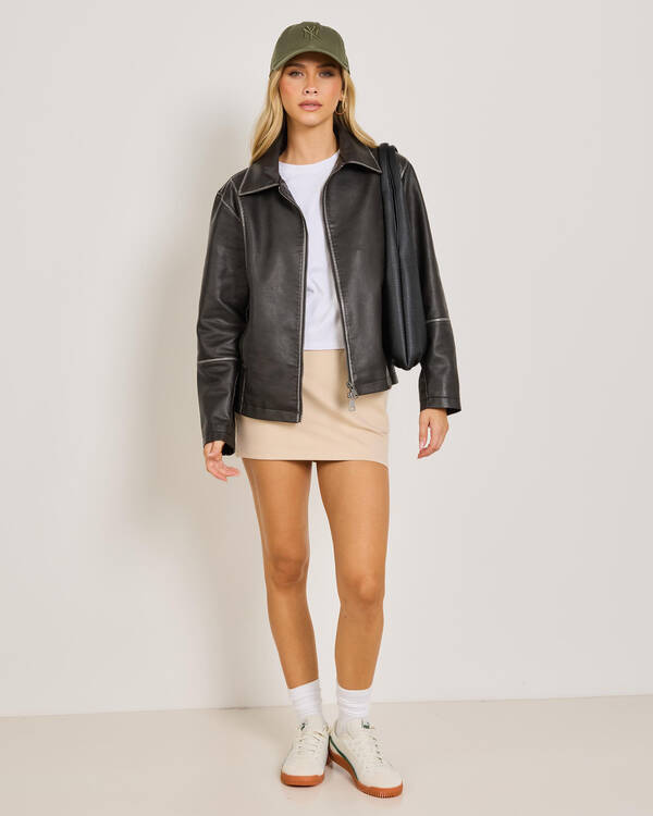 Matty Faux Leather Jacket