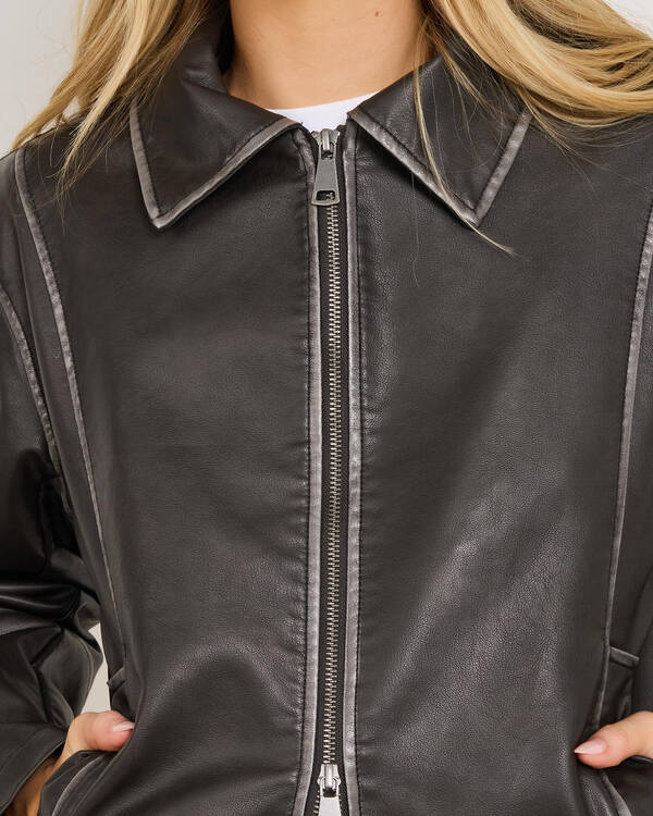 Matty Faux Leather Jacket