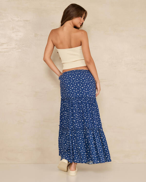 Indigo Maxi Skirt