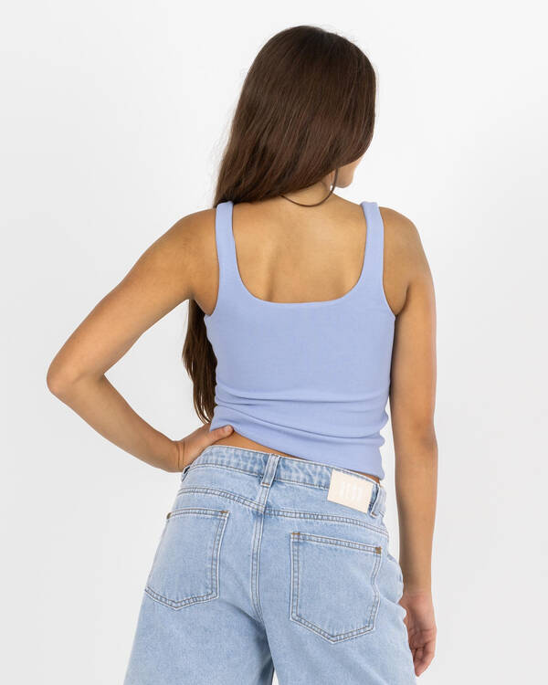 Basic Square Neck Rib Tank Top