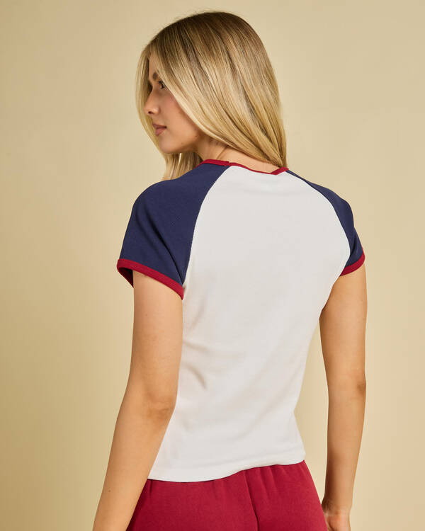 Mr. Worldwide Raglan Ribbed Skimmer T-Shirt