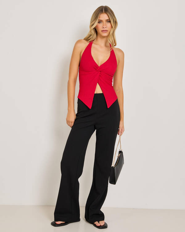 Tamara Split Front Halter Top