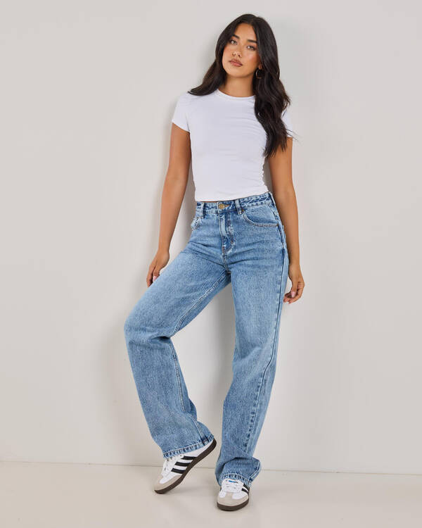 Rocker Straight Leg Jeans