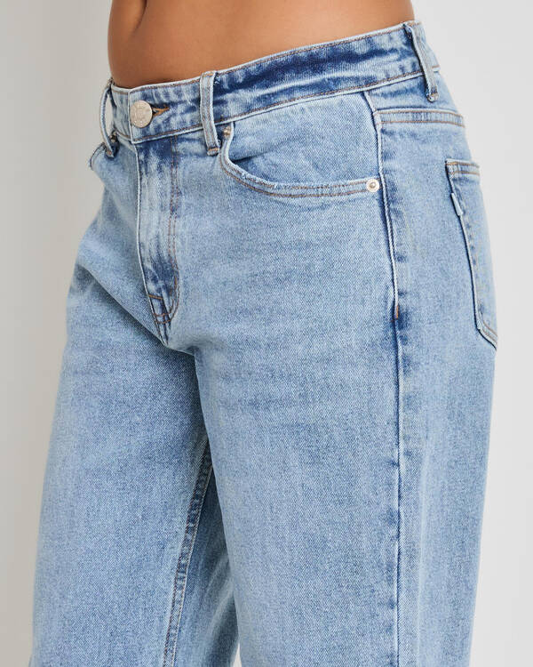 Turn Up Wide Leg Jeans