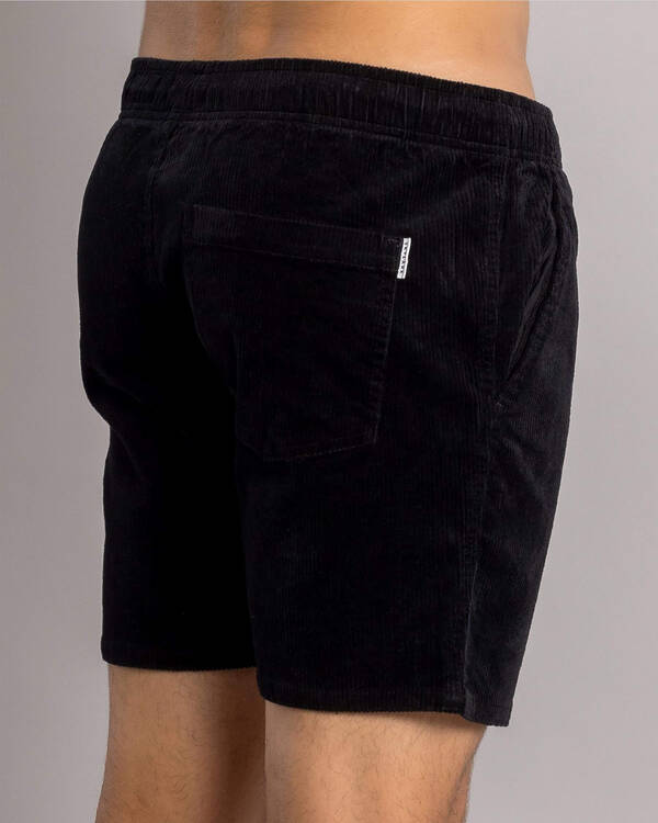 Texture Elastic Waist Shorts