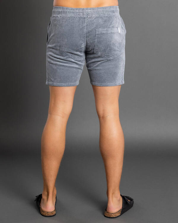 Texture Elastic Waist Shorts