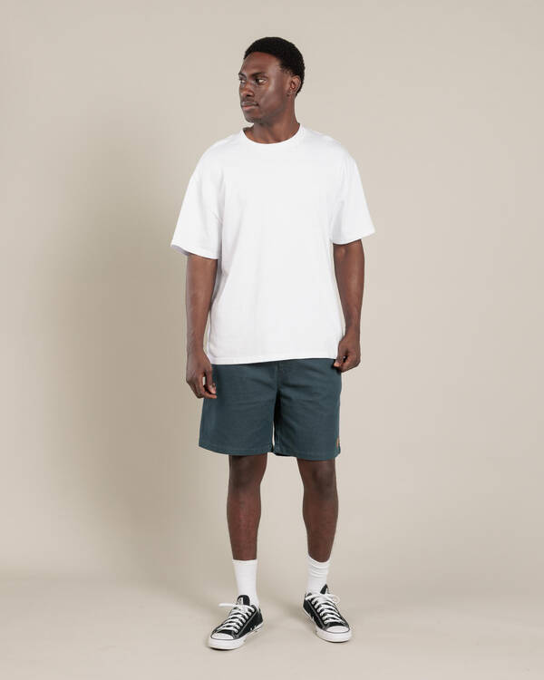 Division Elastic Waist Shorts