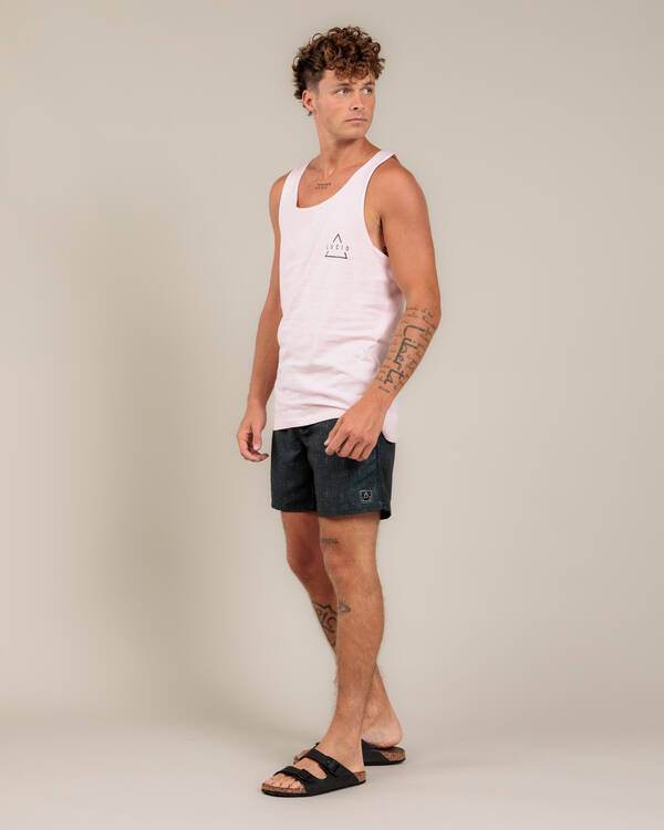 Encrypted Elastic Waist Shorts