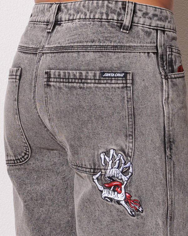 Bone Hand Evolved Denim Shorts