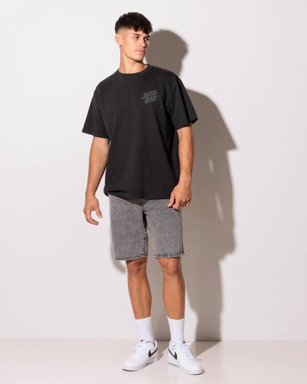 Bone Hand Evolved Denim Shorts