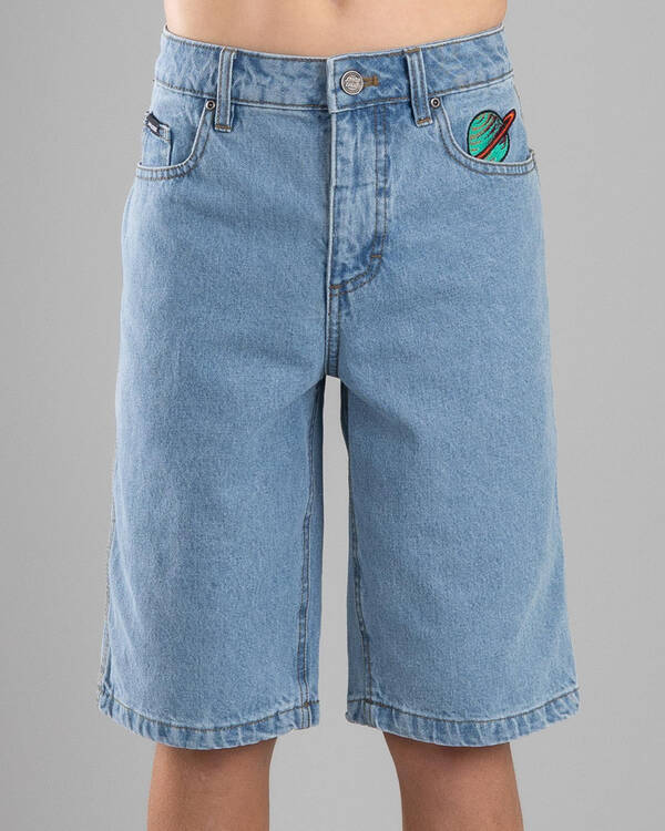 Space Rocket Denim Shorts
