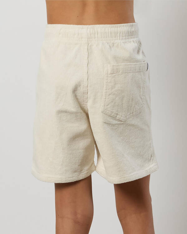 Cord Elastic Waist Shorts