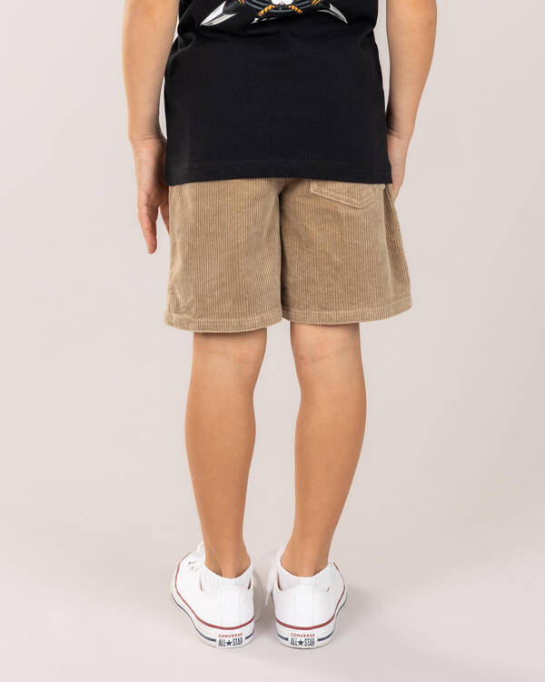 Cord Elastic Waist Shorts